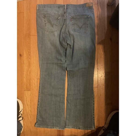 Levi's 515 Bootcut Jeans Women Blue Medium Wash Stretch Denim Cotton Size 16M - Picture 3 of 4